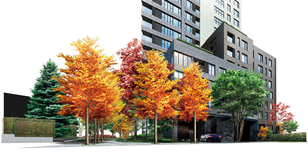 Shared facilities.  [It combines the appearance of a profound feeling of low-rise residences] West side 4 facing the residential area ~ 7th floor of the low-rise portion, It is design there is a calm and dignified. Appearance, full of the peace is in harmony with the surrounding cityscape, You story the presence within the silence. (Exterior view)