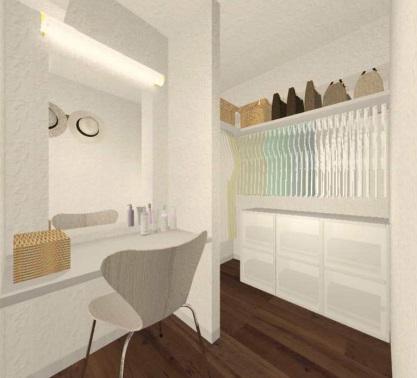 Rendering (introspection). (Walk-in closet) Rendering