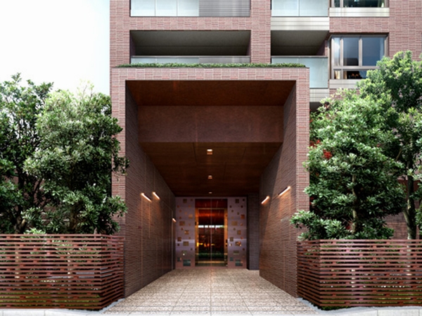 Building structure. Entrance Rendering ( ※ )