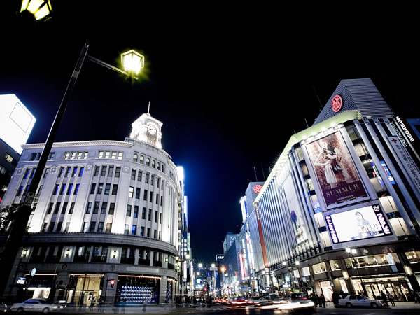 Surrounding environment. Ginza 4-chome intersection (about 2400m) Gourmet from shopping, To Art, Town for the sophisticated adult, "Ginza".
