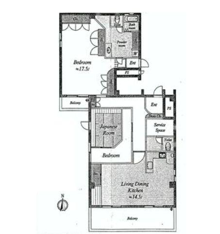 Floor plan. 2LDK + S (storeroom), Price 59,800,000 yen, Footprint 109.18 sq m , Balcony area 16.08 sq m