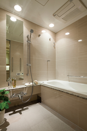 Bathing-wash room. M type bathroom