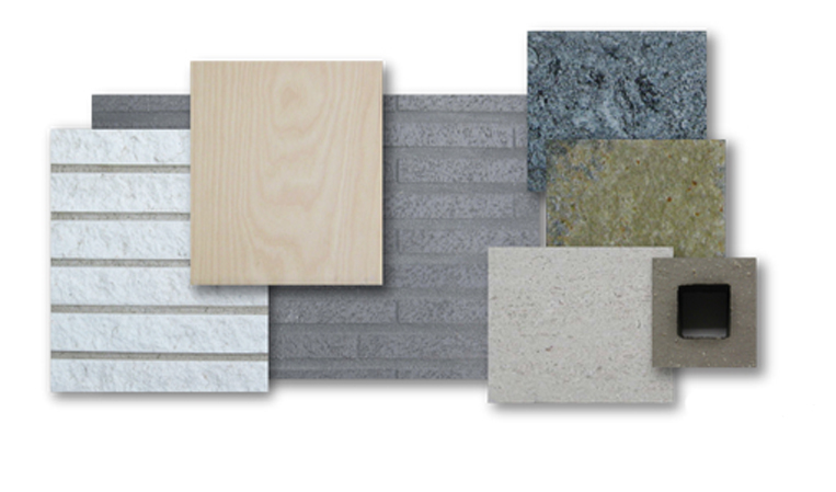 Materials photo (same specifications) beautiful material us one by one that to highlight the quality of the building. The entrance approach, The slope, such as paved stone block, Lattice of steel work will be arranged along its cobblestone. It poured light as sunlight filtering through trees from the gap between the grid, Production of beautiful light and shadow is applied.