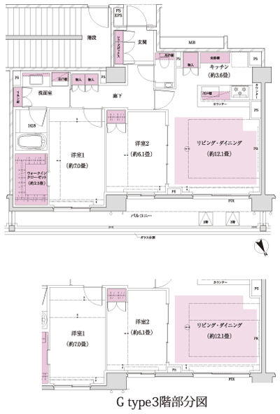 Floor: 2LDK + WIC, the occupied area: 73.52 sq m, Price: 8080 yen ・ 82,800,000 yen, now on sale