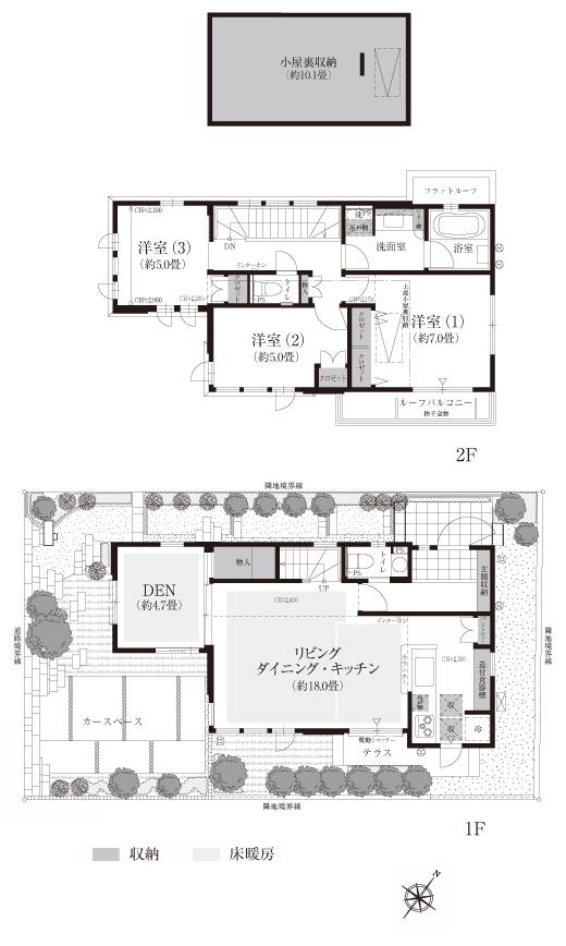 Floor plan. 60m to Inokashira Park
