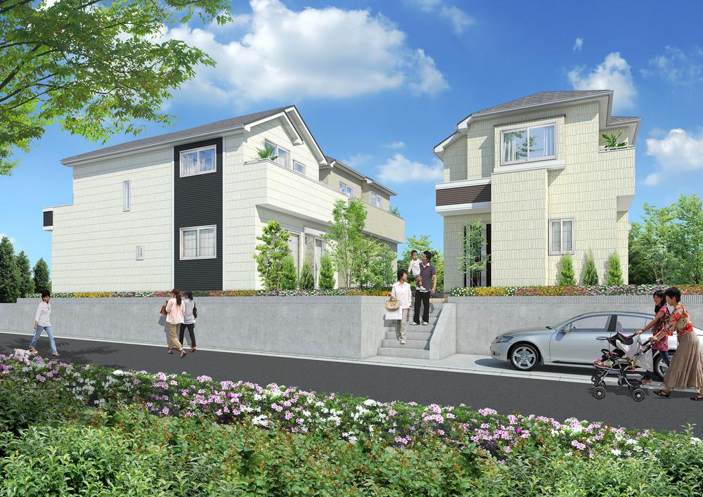 Rendering (appearance). Born in the land of Mitaka can feel the nature that remains in all three buildings in Tokyo, including open-minded corner lot ( Building) Rendering