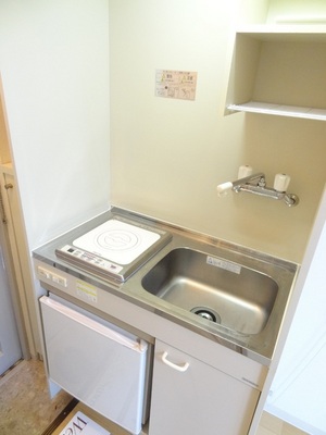 Kitchen. With 1-neck IHl cooking heater