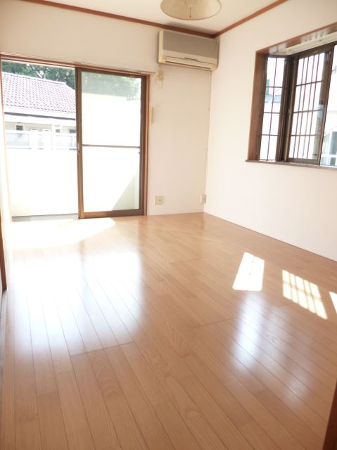 Living and room. It is a bright room with two-sided lighting