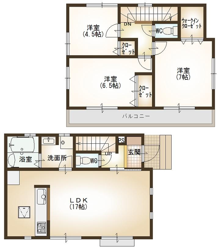 Floor plan. 49,900,000 yen, 3LDK, Land area 103.88 sq m , Building area 82.8 sq m