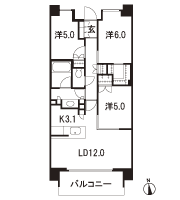 Floor: 3LDK + WIC, the area occupied: 70.1 sq m, Price: TBD