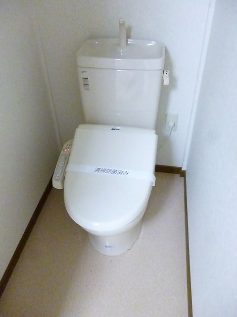Toilet. Bath and toilet are separate.
