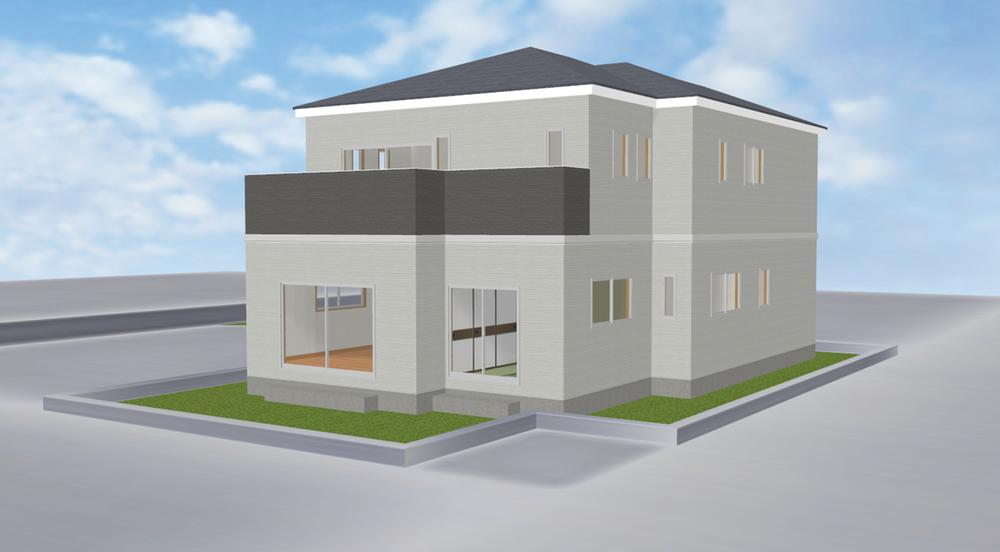 Building plan example (Perth ・ appearance). Building plan example (2 households)