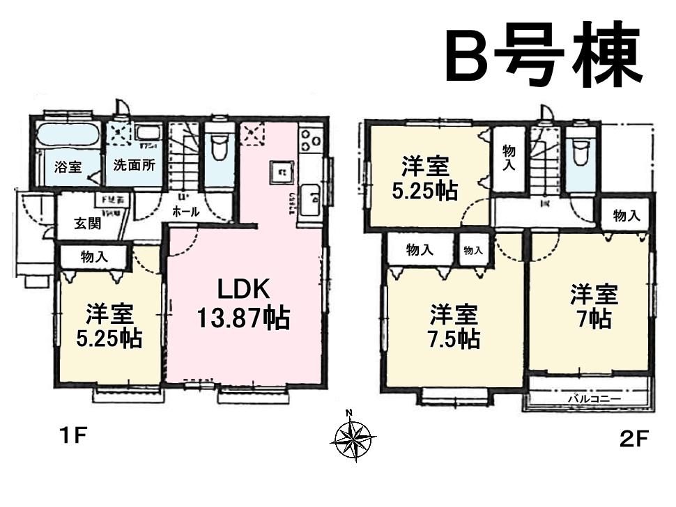 Floor plan. Center line ・ Seibu Tamagawa "Musashisakai" station walk 22 minutes