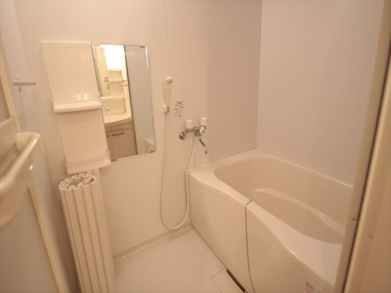 Bath. Bathroom dryer is equipped