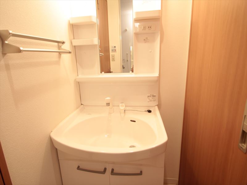 Washroom. Independent wash basin, Useful in the morning of busy hours in the shower head! 