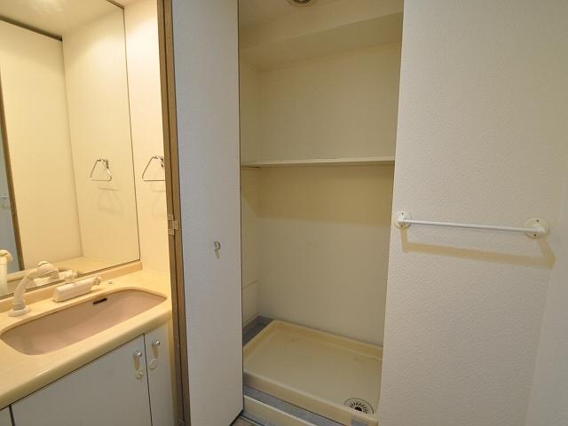 Wash basin, toilet. Mitaka City House Laundry Area