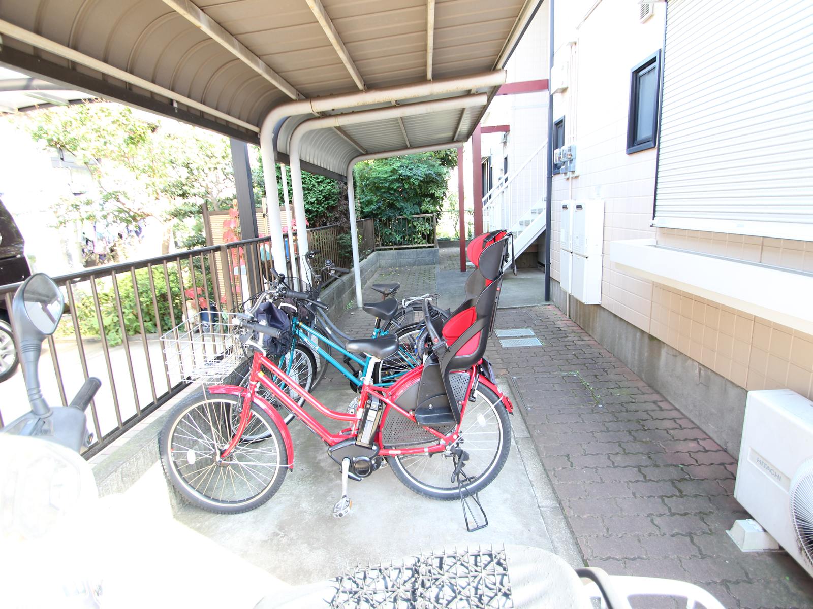 Other common areas. bicycle parking space