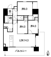Floor: 3LDK (6 ~ 12F) / 2LDK+S(3 ~ 5F), the occupied area: 64.43 sq m, Price: TBD