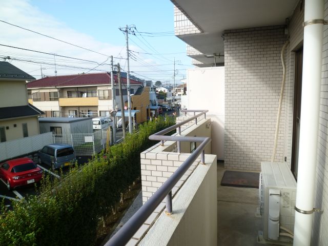 Balcony. Laundry is also well dry veranda.