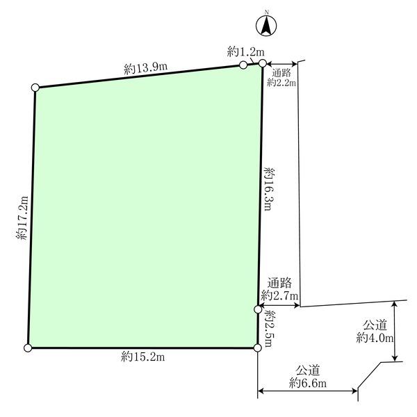 Compartment figure. Land price 68 million yen, Land area 272.96 sq m