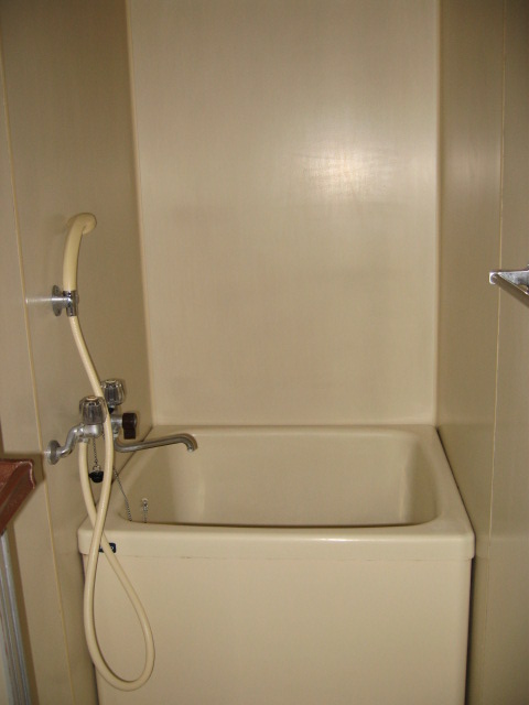 Bath. Bathroom of the hot water supply equation