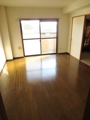 Living and room. Corner room two-sided lighting