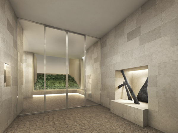 Shared facilities.  [Entrance hall] Entrance hall, High ceilings continued, Limestone wall Ya, On the floor paved with similar colors of the tiles, Spacious designed as a space train of. And step into one step foot, There are wrapped in comfort of different quiet with the outside world is to, It invites live one and the visit to the guest to the 39 House each of the living space. (Rendering)