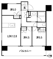 Floor: 3LDK, occupied area: 64.35 sq m, Price: TBD