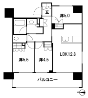 Floor: 3LDK, occupied area: 64.35 sq m, Price: TBD