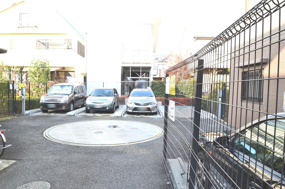 Parking lot. Common areas