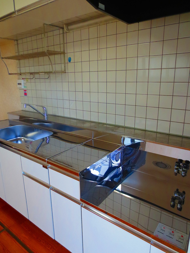 Kitchen. Two-burner gas stove installation Allowed