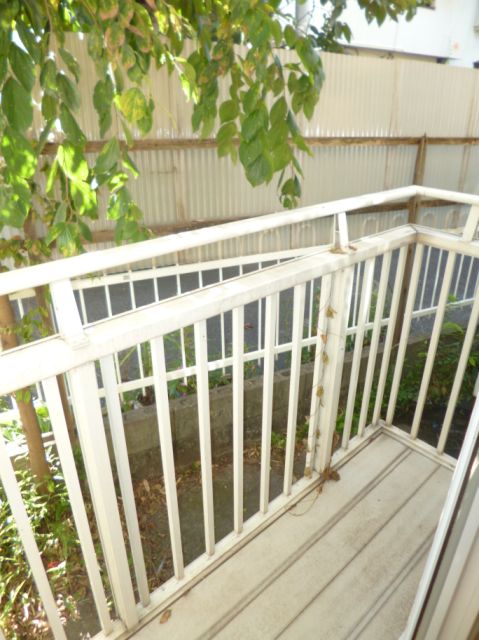 Balcony. There is also a veranda.