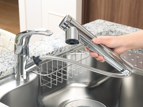 Kitchen.  [Built-in water purifier] Built-in type that was neat design around sink. At any time a safe and delicious drinking water is available.