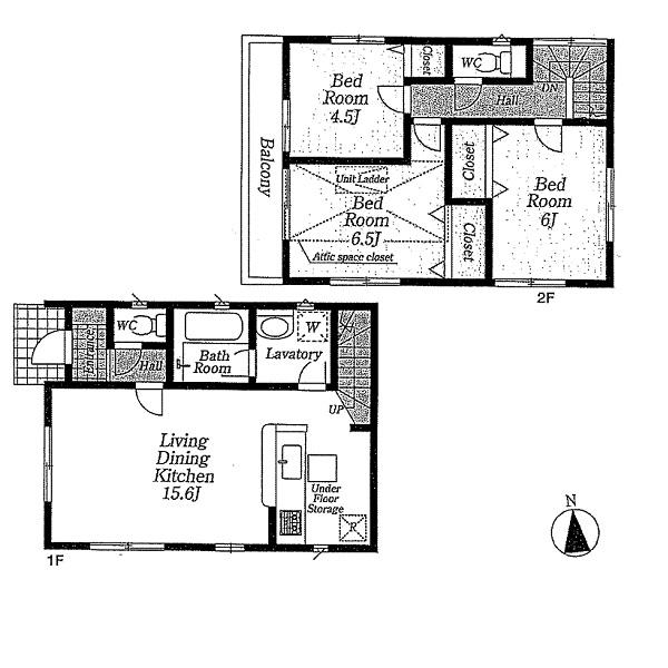 Floor plan. 26,800,000 yen, 3LDK, Land area 101.43 sq m , Building area 76.95 sq m