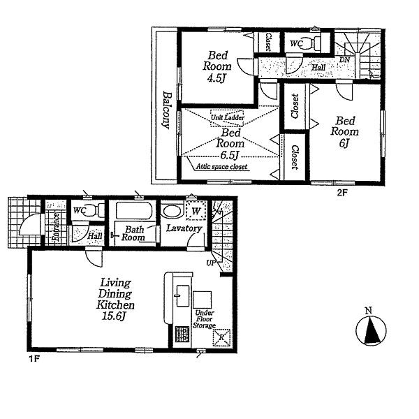 Floor plan. 26,800,000 yen, 3LDK, Land area 101.43 sq m , Building area 76.95 sq m
