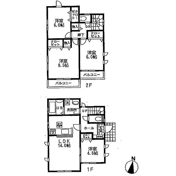 Floor plan. 32 million yen, 4LDK, Land area 120.04 sq m , Building area 94.4 sq m