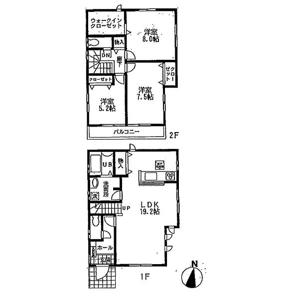 Floor plan. 31 million yen, 3LDK, Land area 120.04 sq m , Building area 94.4 sq m