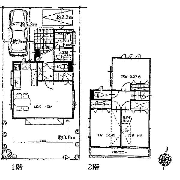 Compartment figure. 27,800,000 yen, 3LDK, Land area 104.41 sq m , Building area 80.99 sq m
