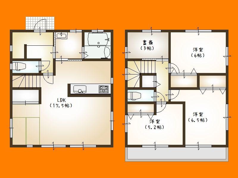 Building plan example (floor plan). Building plan example
