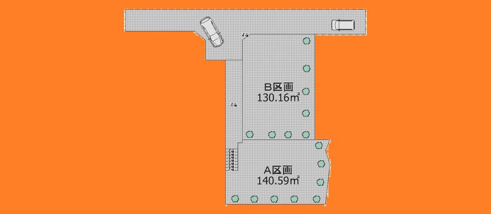 Compartment figure. Land price 17 million yen, Land area 140.59 sq m