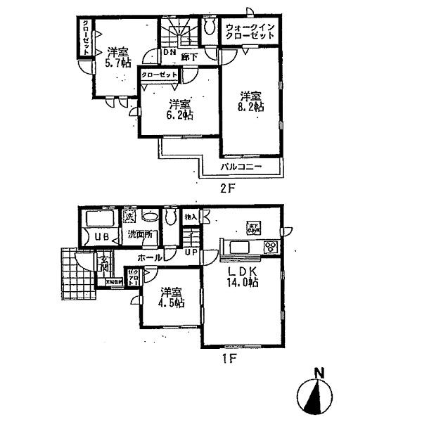 Floor plan. 32 million yen, 4LDK, Land area 120.05 sq m , Building area 92.73 sq m