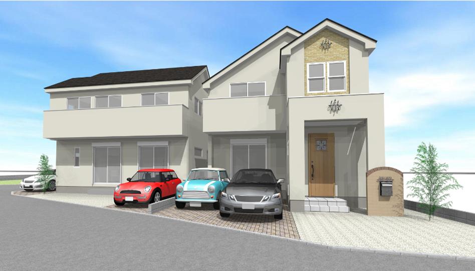 Building plan example (Perth ・ appearance). Building plan example