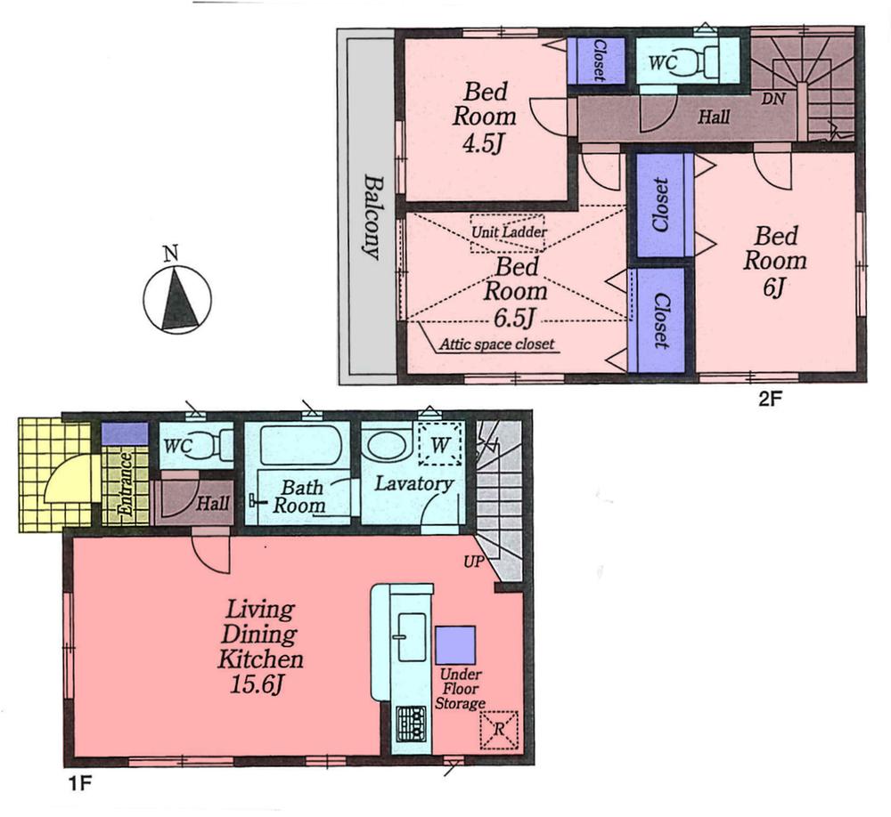Floor plan. 26,800,000 yen, 3LDK, Land area 101.43 sq m , Building area 76.95 sq m