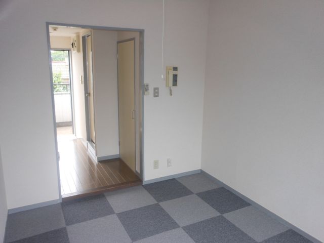 Living and room. Two-tone color of cute carpet