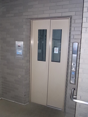 Entrance. Elevator