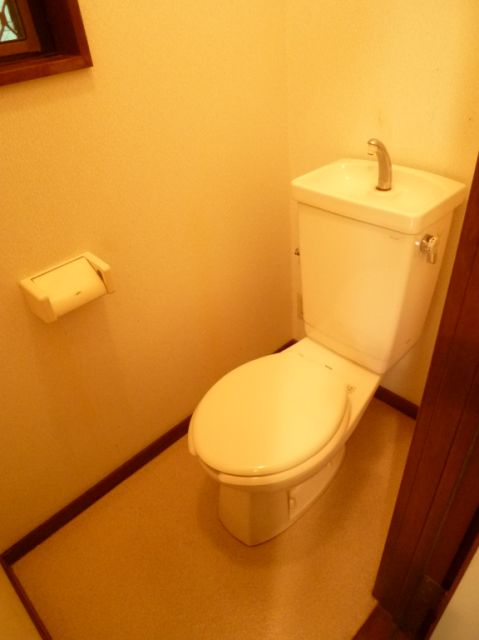 Toilet. There are toilet window