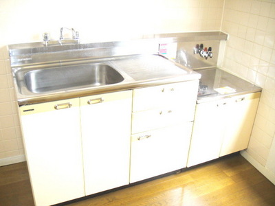 Kitchen. Gas stove installation Allowed (town gas)