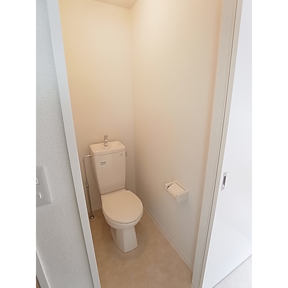 Toilet. Water around is beautiful