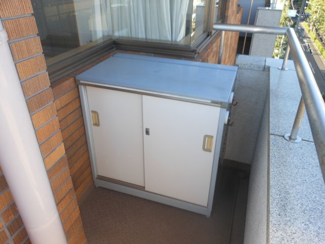 Balcony. With a convenient warehouse