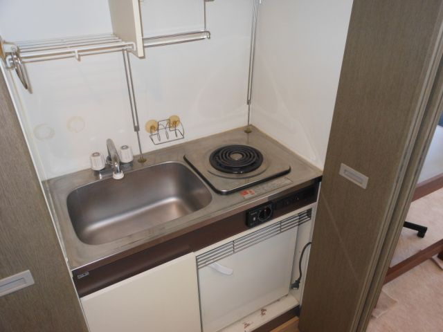 Kitchen. Hide clutter in the kitchen with a door